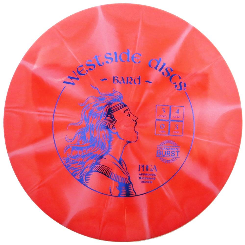 Westside Discs Golf Disc Westside Tournament Burst Bard Midrange Golf Disc