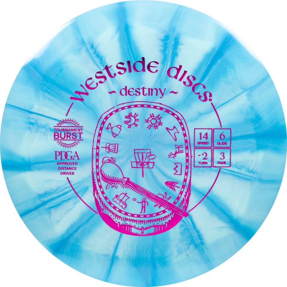 Westside Discs Golf Disc Westside Tournament Burst Destiny Distance Driver Golf Disc
