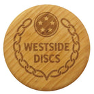 Westside Discs Mini Westside Discs Logo Alder Wood Mini Marker Disc