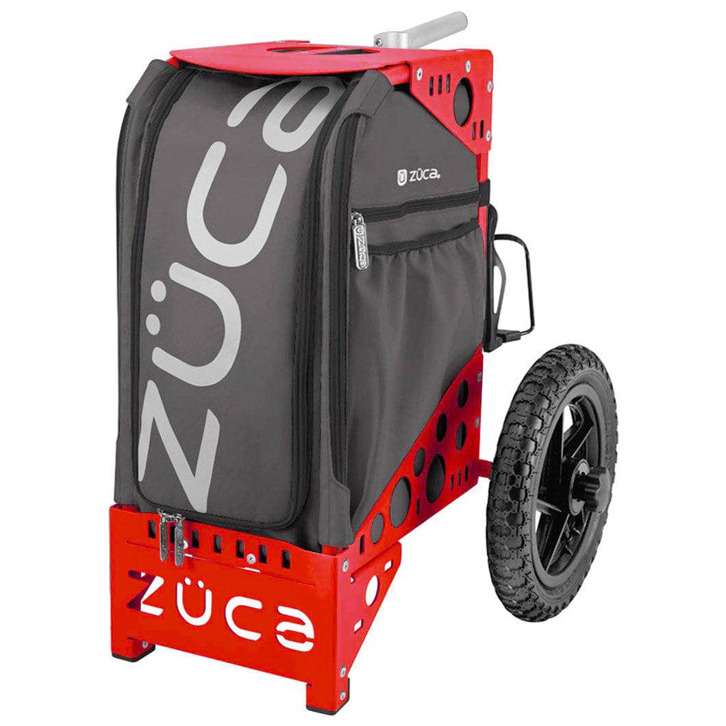 ZUCA Cart Red / Gunmetal (Dark Gray) ZUCA Disc Golf Cart – Red